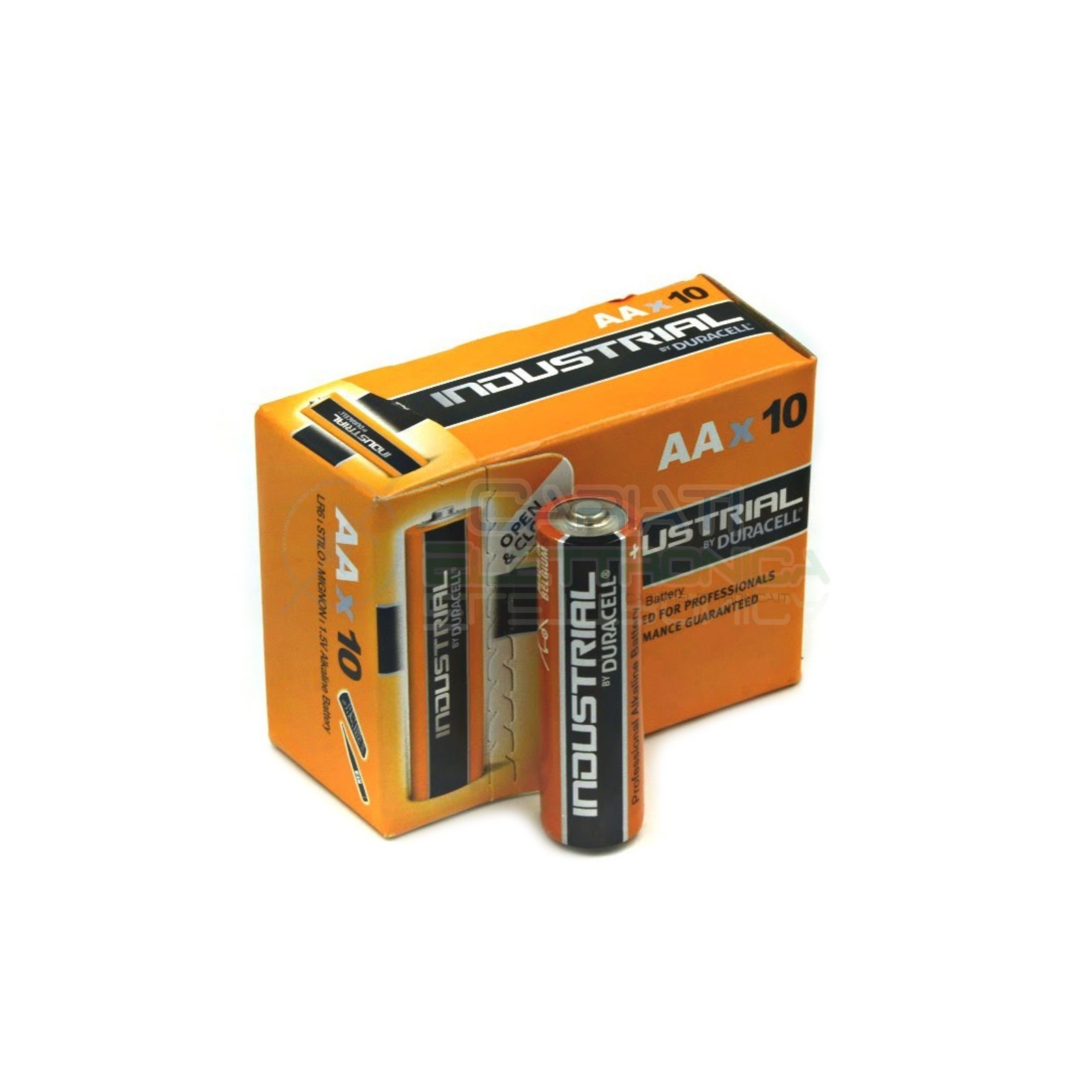 10 BATTERIE PILE DURACELL INDUSTRIAL PLUS MN1500 AA 1.5V Duracell