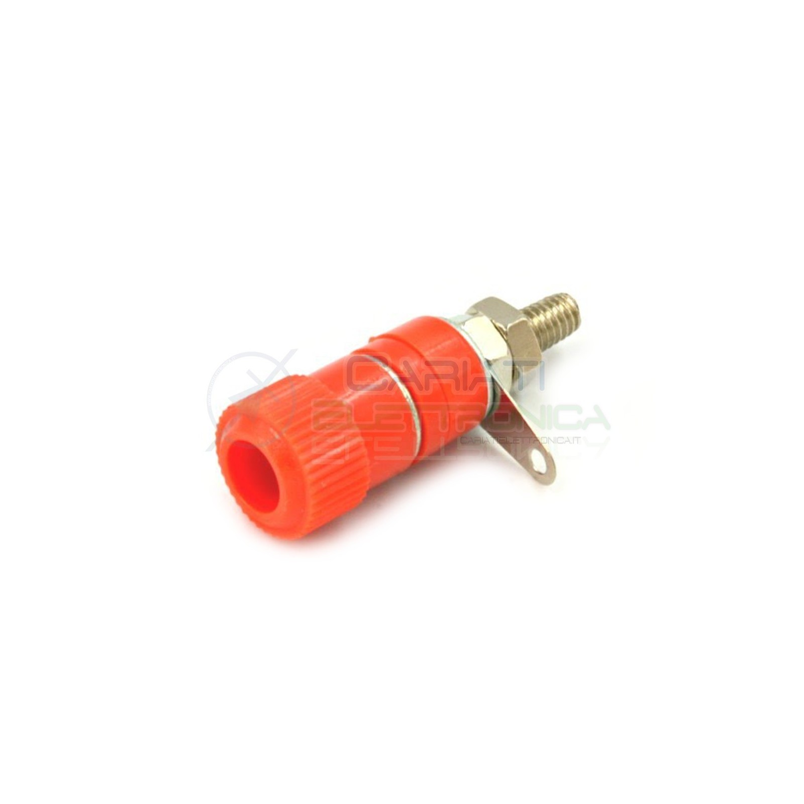 BOCCOLA BANANA SPINA DA PANNELLO ROSSA 4mm