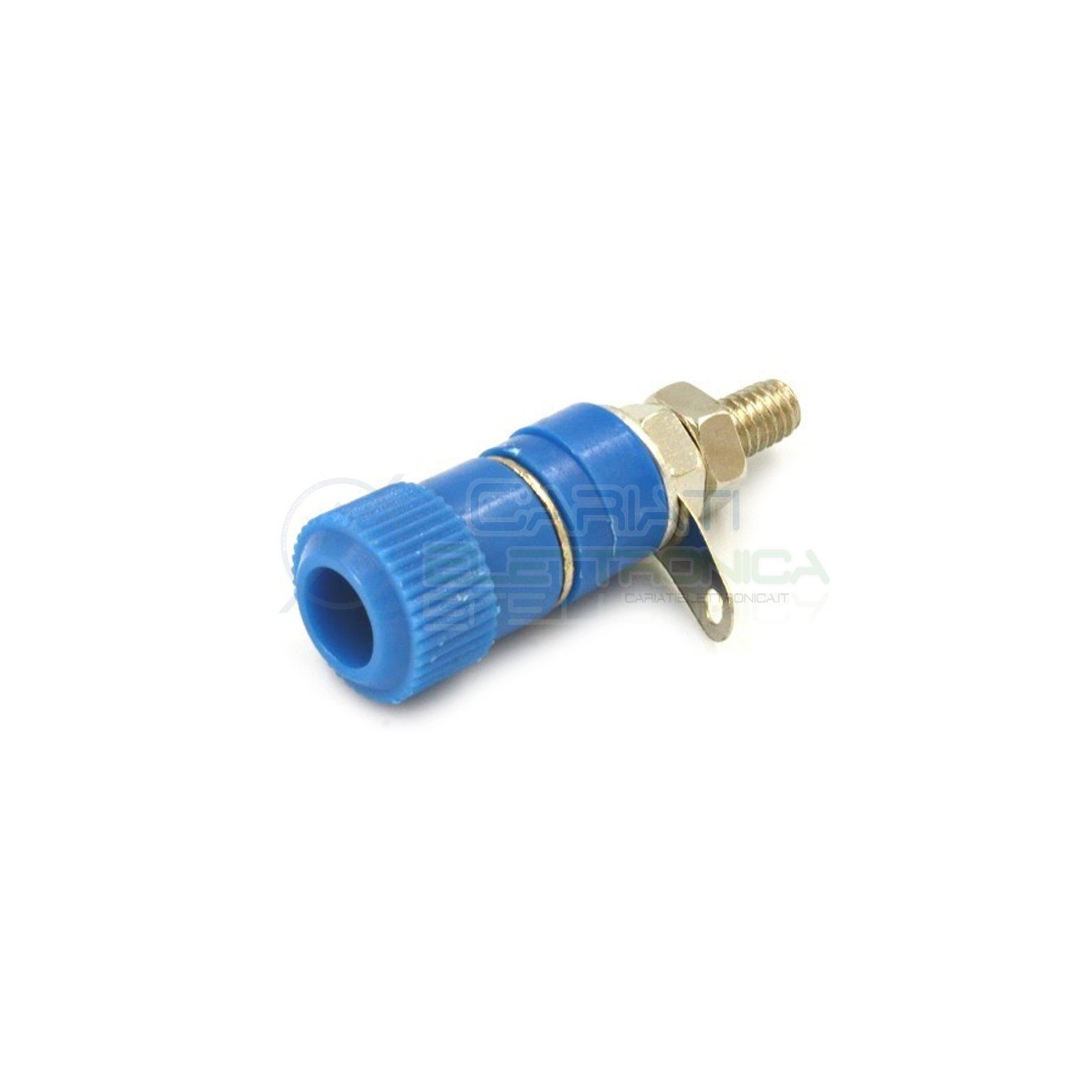 BOCCOLA BANANA SPINA DA PANNELLO BLU 4mm