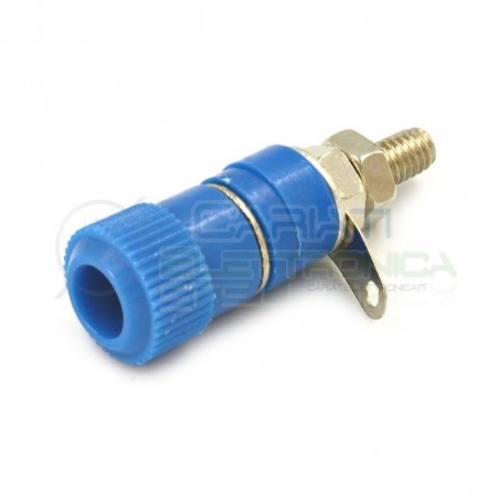 BOCCOLA BANANA SPINA DA PANNELLO BLU 4mm