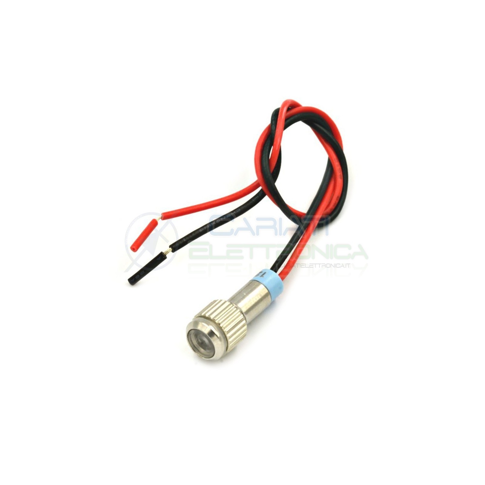 SPIA DI SEGNALAZIONE LUMINOSA 12V LED BIANCO BASSO PROFILO IP65