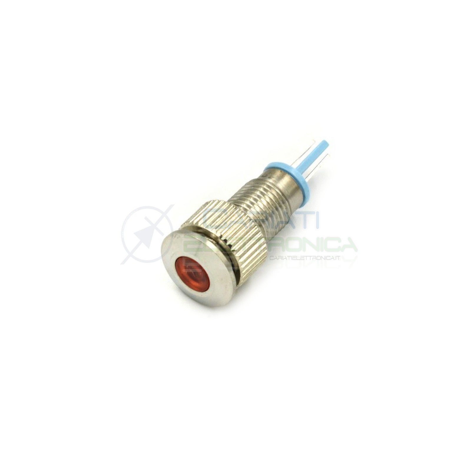 SPIA DI SEGNALAZIONE LUMINOSA 12V LED ROSSO BASSO PROFILO IP65