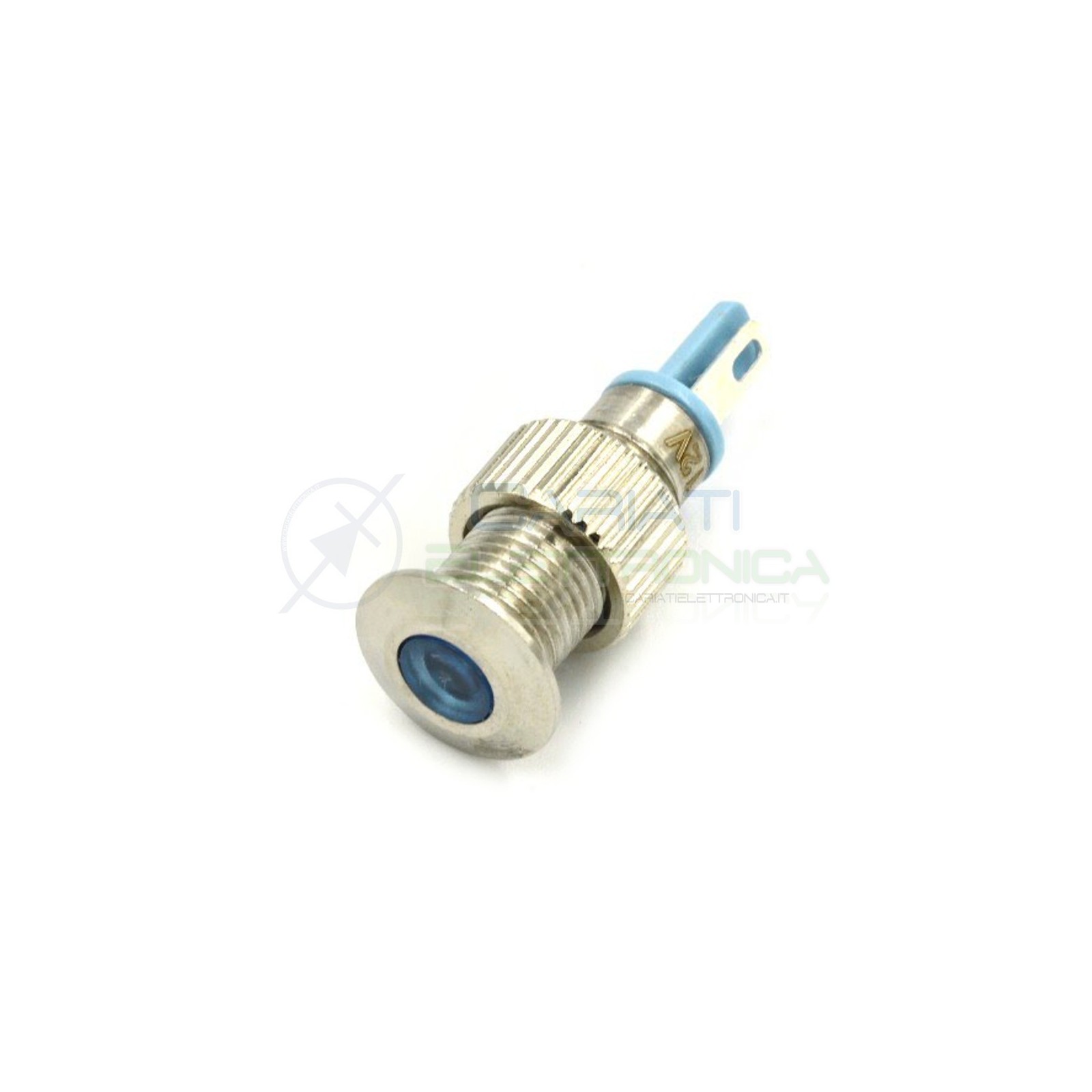 SPIA DI SEGNALAZIONE LUMINOSA 12V LED BLU BASSO PROFILO IP65
