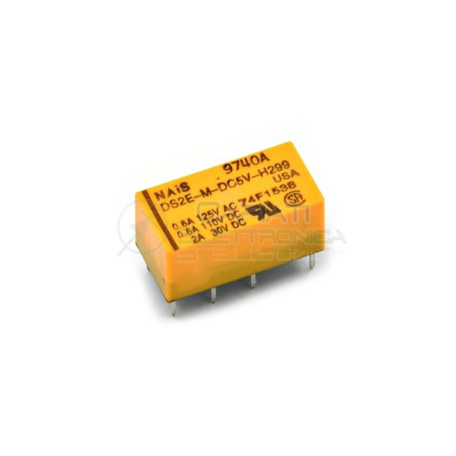 Relè Doppio Scambio DS2E-M-DC5V-H299 5VDC 5V DPDT 2A 30VDC DPDT HONGFA RELAY