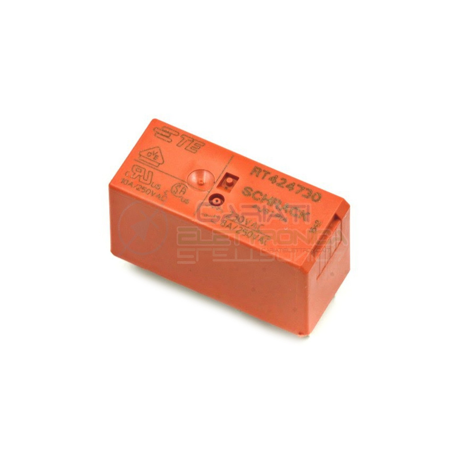 Relè DPDT TE Connectivity RT424730 bobina 230V Corrente max 8A PCB 8 PIN Schrack
