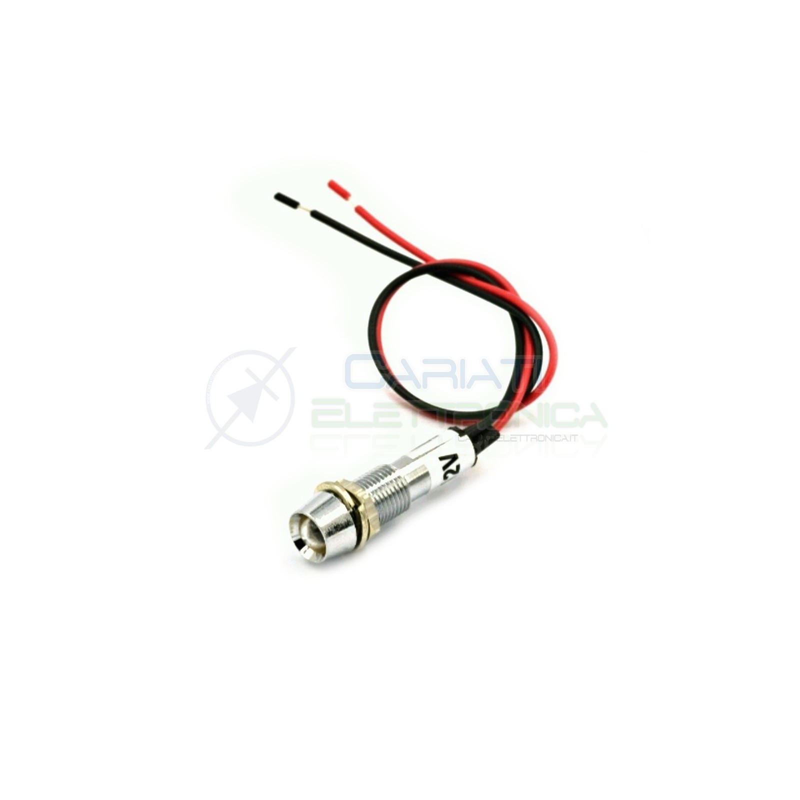 SPIA DI SEGNALAZIONE LUMINOSA 12V LED BIANCO FREDDO
