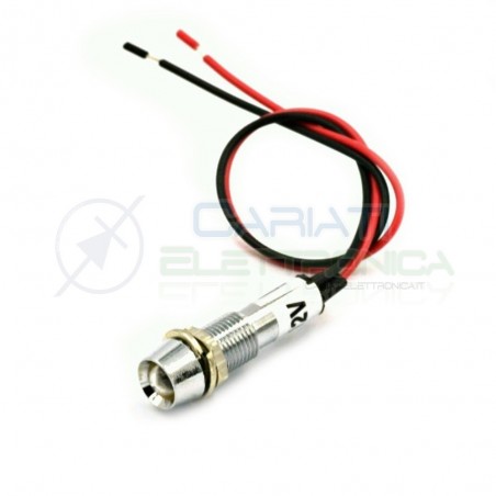 SPIA DI SEGNALAZIONE LUMINOSA 12V LED BIANCO FREDDO