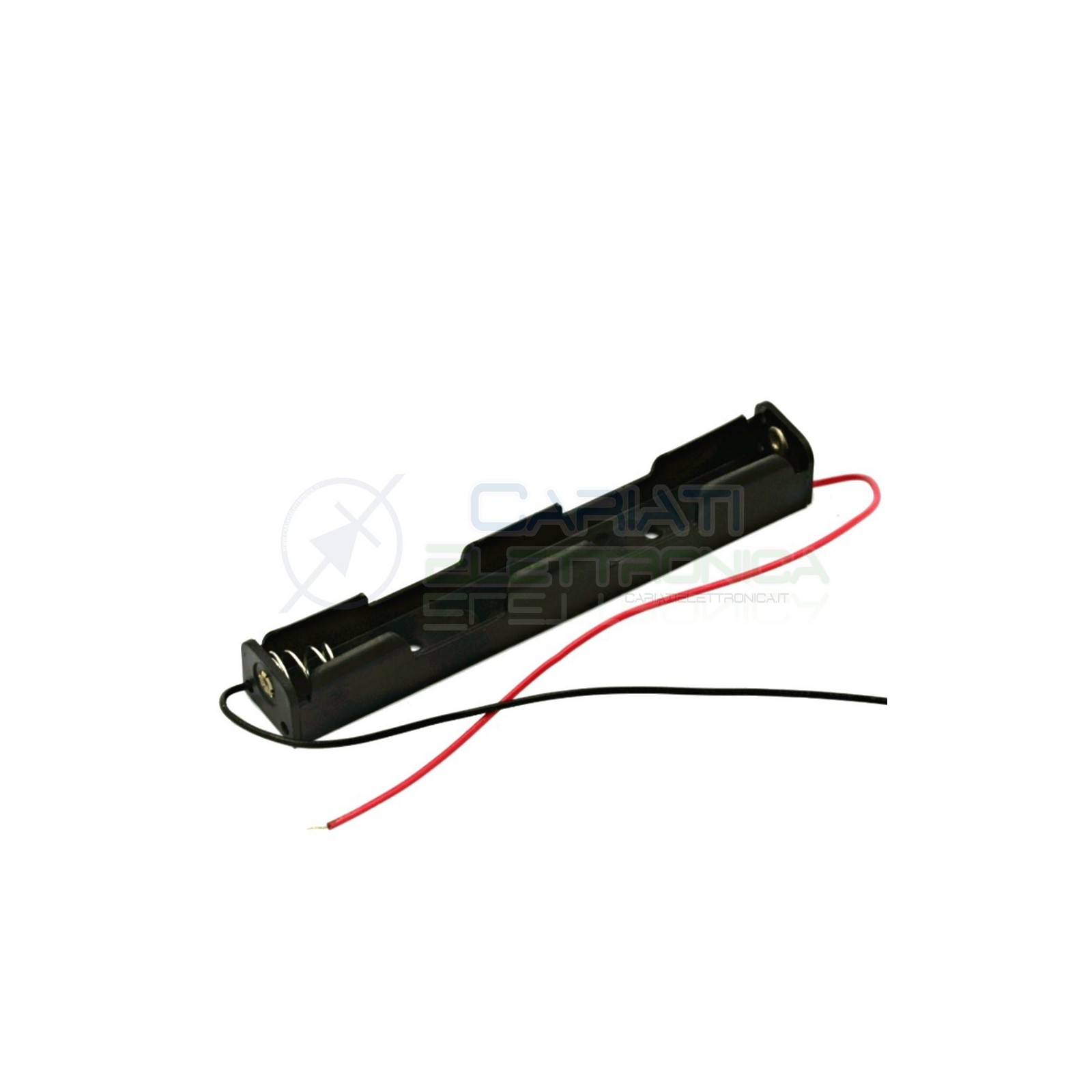 2 Pezzi Porta Batteria PortaBatteria per 2 Pile Pila AAA in serie con CaviGenerico