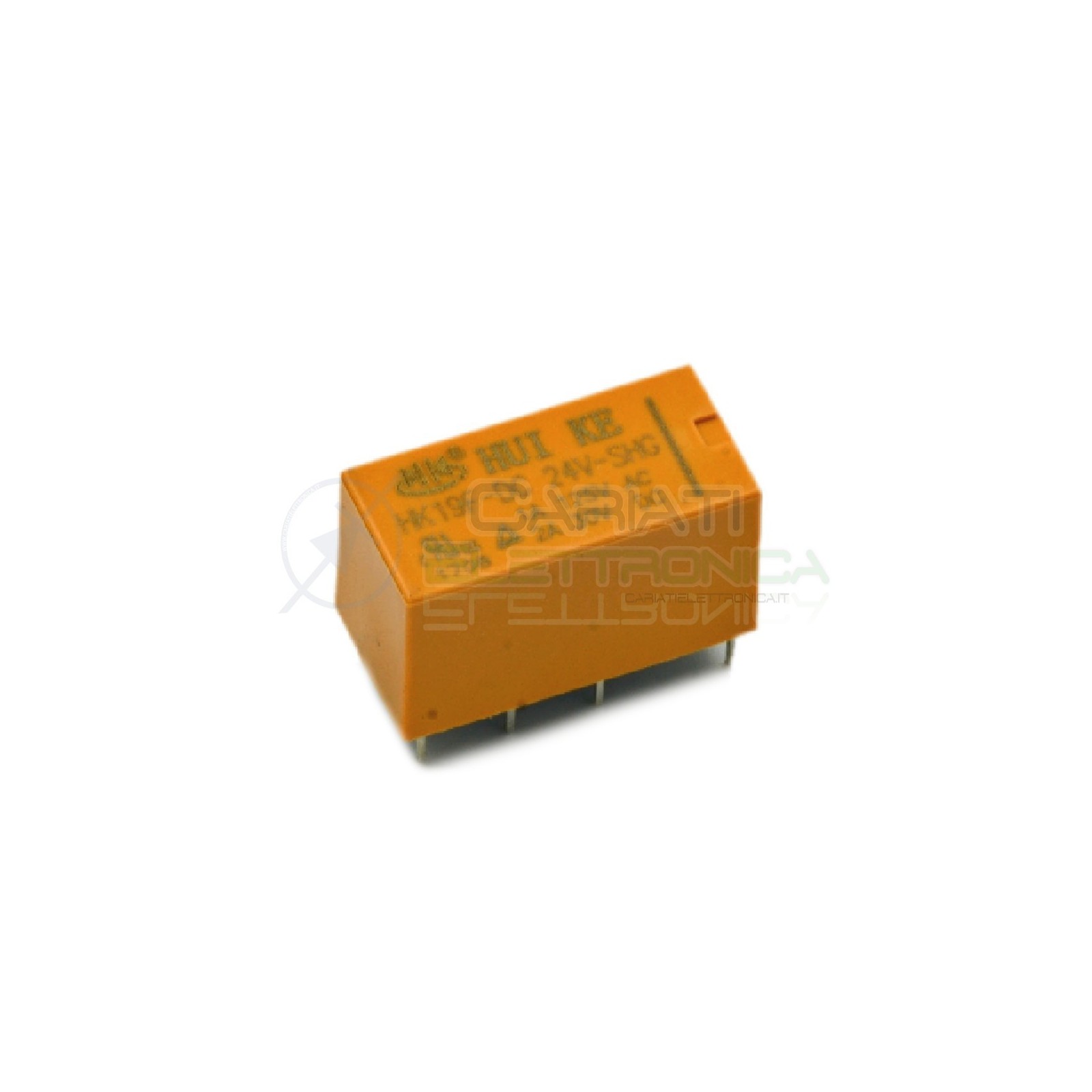 Relay Relè 24V Dc 2A Circuito Stampato Pcb 2 Scambi DPDT HK19F-DC24V-SHG Hui Ke