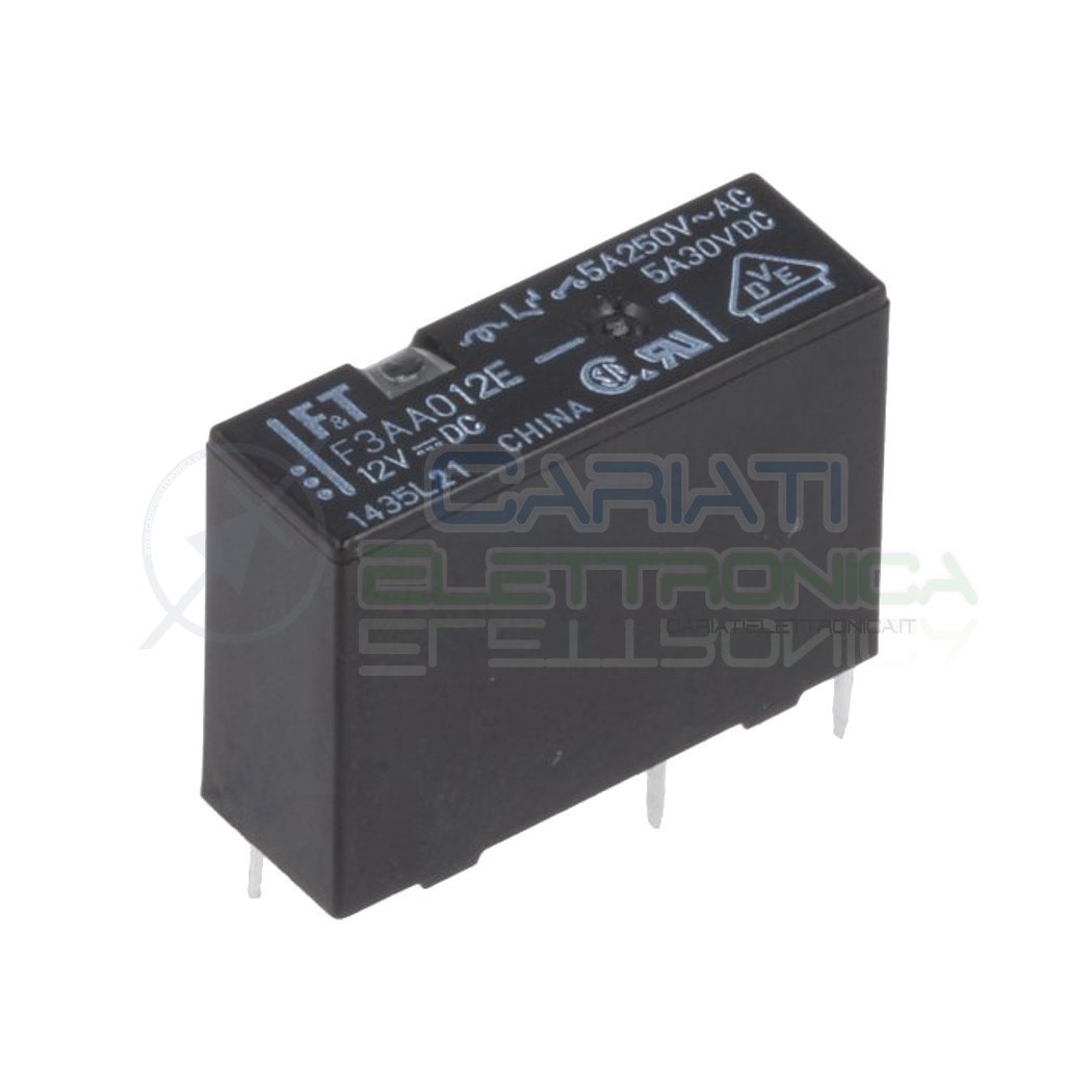 Relay Relè 12V Dc 5A Circuito Stampato Pcb F3AA012E FTR-F3AA012E-HA SPST Fujitsu