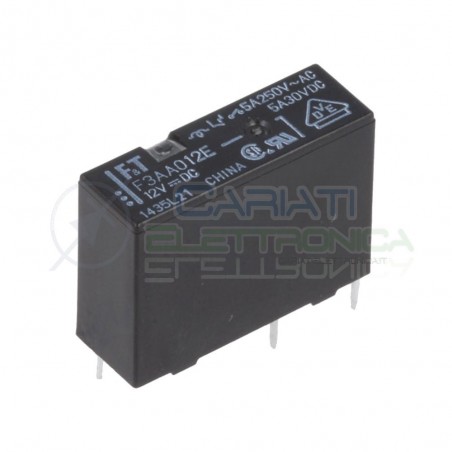 Relay Relè 12V Dc 5A Circuito Stampato Pcb F3AA012E FTR-F3AA012E-HA SPST Fujitsu