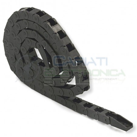 Catena Nera Passacavi Portacavi Porta Cavo 7x7 mm 1 metro CNC Stampante 3D