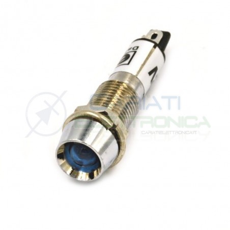 SPIA DI SEGNALAZIONE LUMINOSA 12V LED BLU