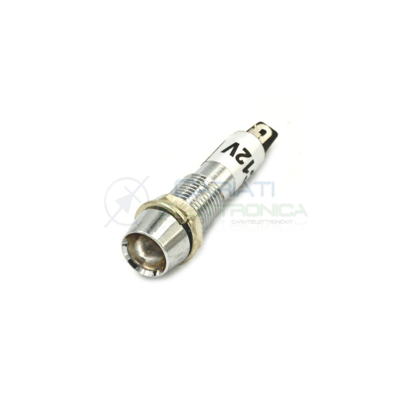 SPIA DI SEGNALAZIONE LUMINOSA 12V LED BIANCO FREDDO