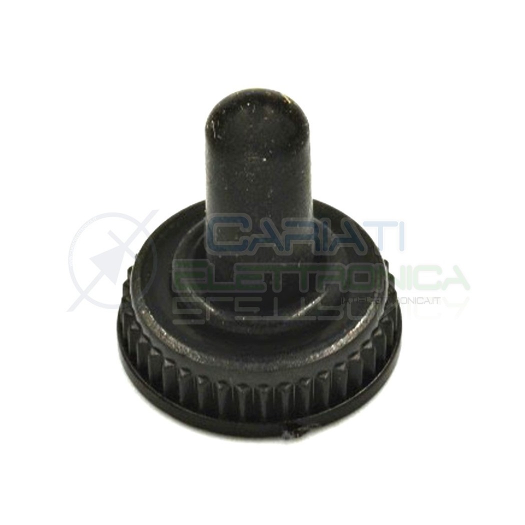 2 PEZZI CAPPUCCIO COVER PER NERO INTERRUTTORE DEVIATORE A LEVA M6 x 0.75