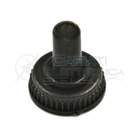 2 PEZZI CAPPUCCIO COVER PER NERO INTERRUTTORE DEVIATORE A LEVA M6 x 0.75