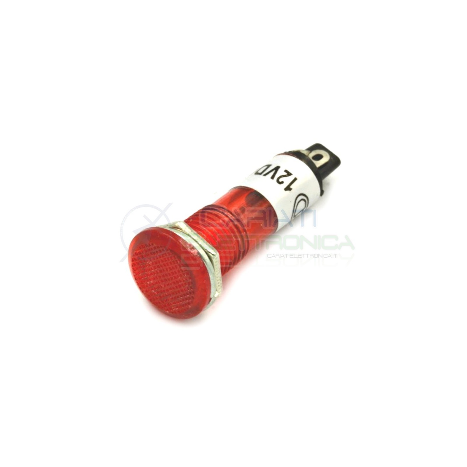 SPIA DI SEGNALAZIONE LUMINOSA ROSSA 12V A LED ROSSO