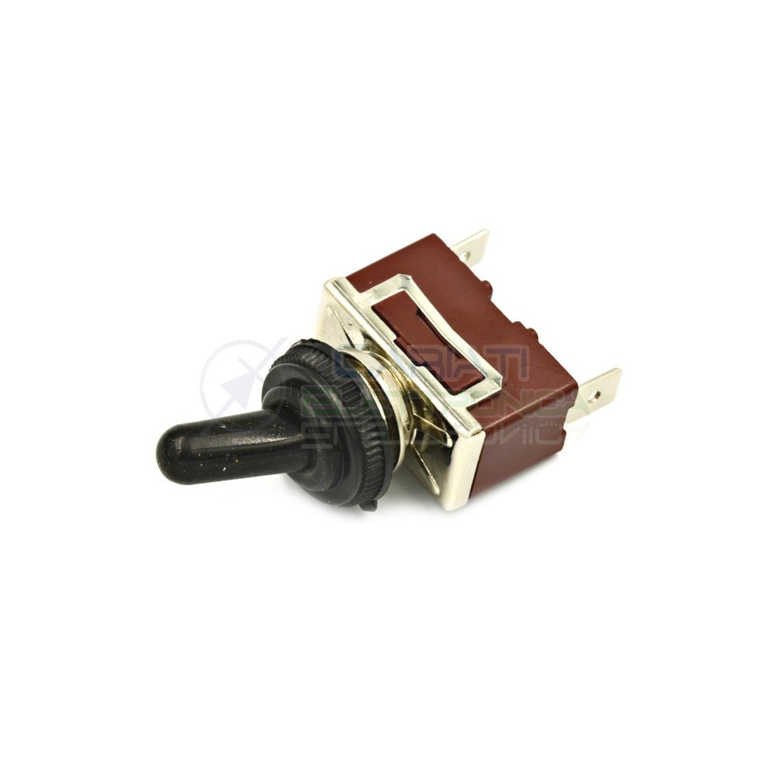 INTERRUTTORE LEVA 12V 15A CROMATO AUTO MOTO TUNING BATTERIA