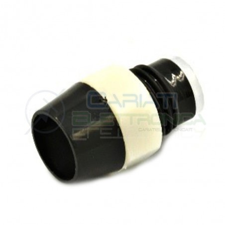 10 PEZZI SUPPORTO PORTA LED 5MM NERI IN ABS PLASTICA NERA
