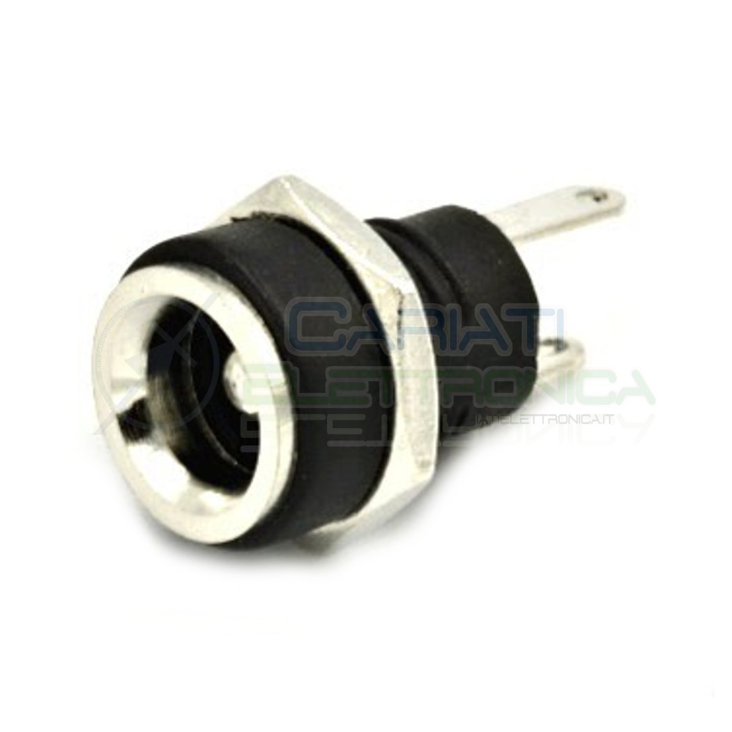 2 PEZZI CONNETTORE ALIMENTAZIONE DC JACK SPINA FEMMINA 5.5 x 2.1 mmGenerico