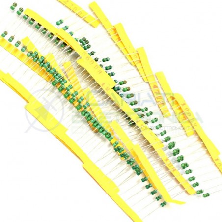 KIT DA 120 PEZZI Induttanza Assiale 1/4W Induttore Induttanze