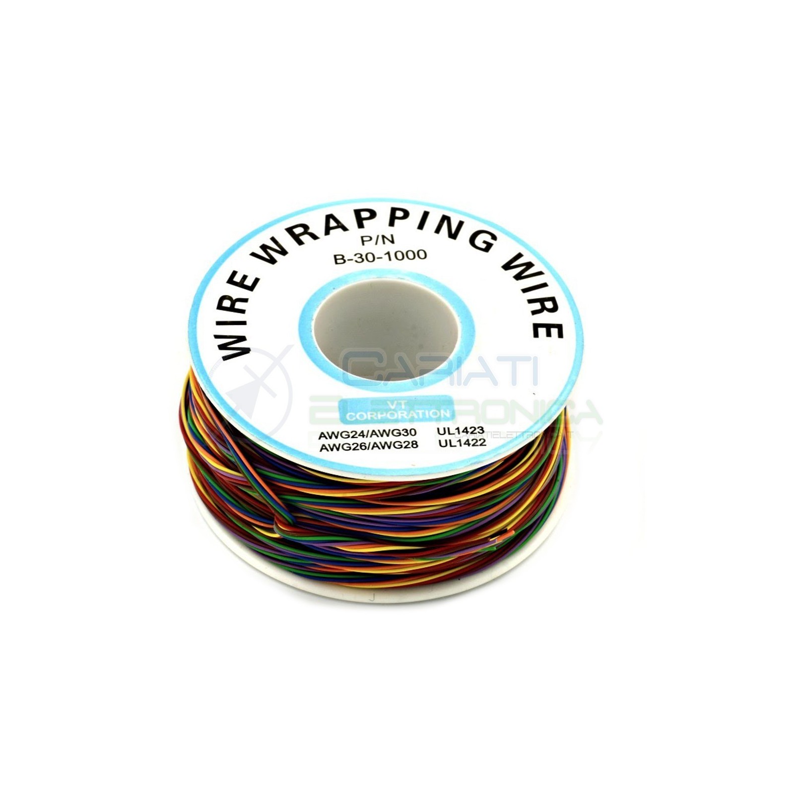 Cable wire wrapping 8 Colors Awg30 250 meters console modding wrap MulticolorGenerico
