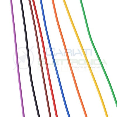 Cable wire wrapping 8 Colors Awg30 250 meters console modding wrap MulticolorGenerico
