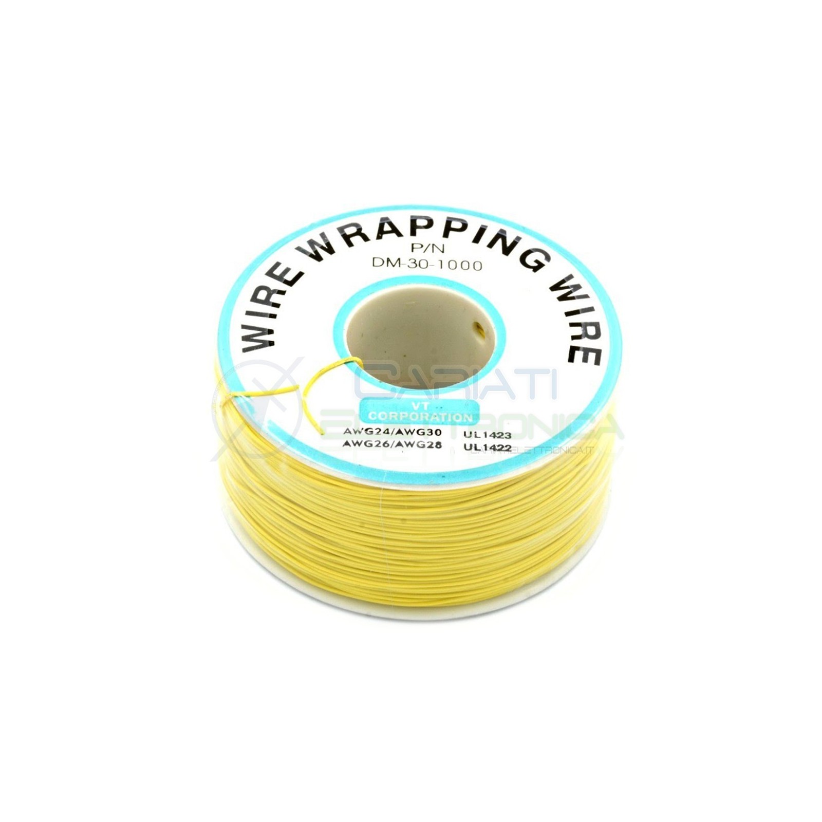 Cavo filo wire wrapping AWG30 305 metri console modding wrap colore Giallo
