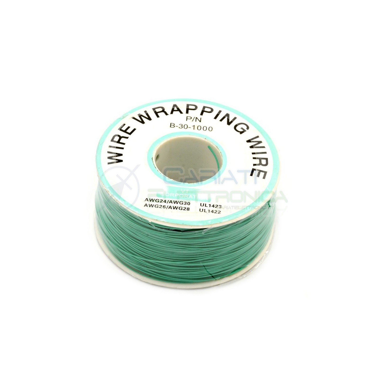 Cavo filo wire wrapping AWG30 305 metri console modding wrap colore VERDE Generico