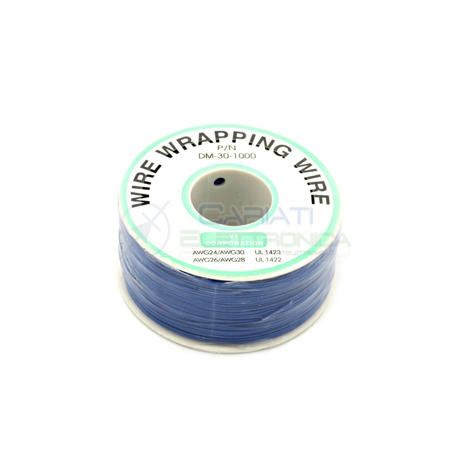 Cavo filo wire wrapping AWG30 305 metri console modding wrap colore BLU