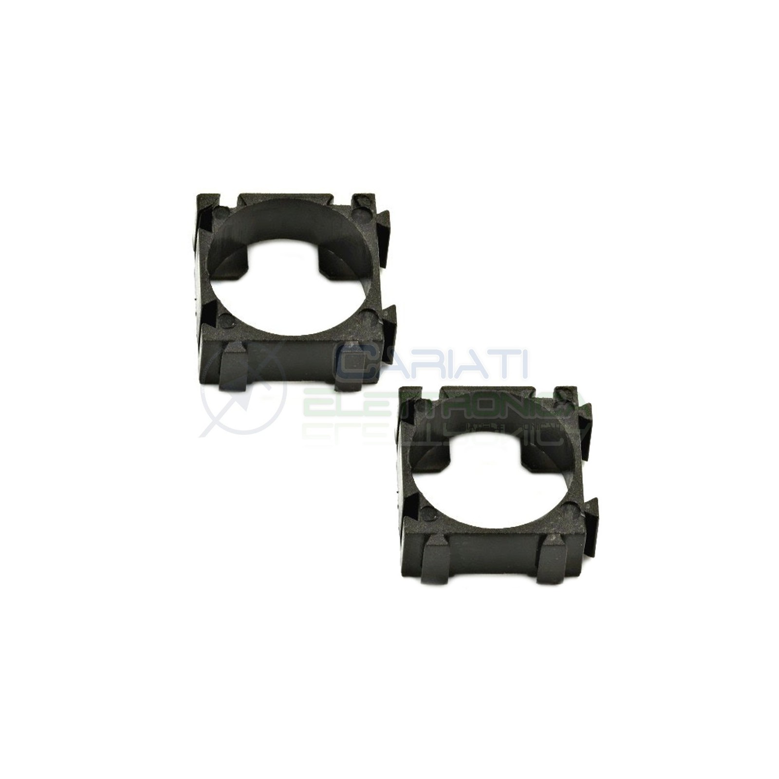 2 PEZZI SUPPORTO DISTANZIATORE STAFFA PER PACCO BATTERIA CILINDRICA 18650Generico