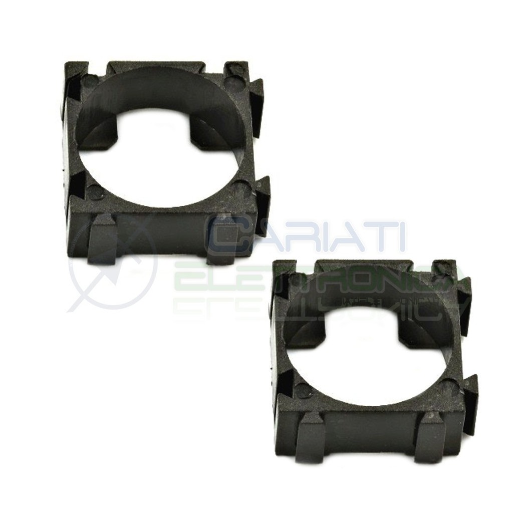 2 PEZZI SUPPORTO DISTANZIATORE STAFFA PER PACCO BATTERIA CILINDRICA 18650Generico