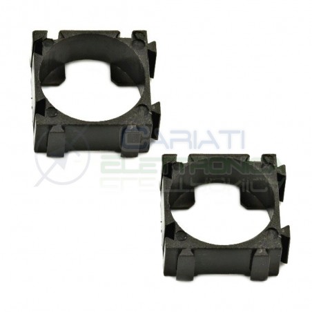 2 PEZZI SUPPORTO DISTANZIATORE STAFFA PER PACCO BATTERIA CILINDRICA 18650Generico