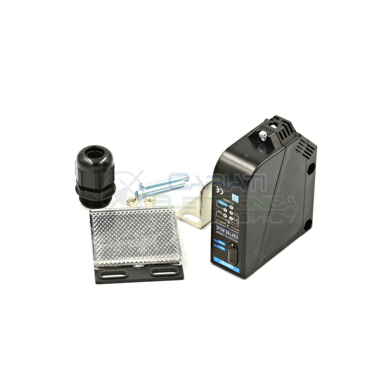 Interruttore FOTOCELLULA 12V 24V DISTANZA 5m sensore infrarossi fotoelettrico