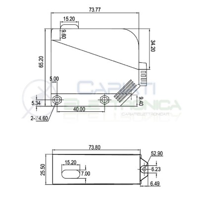Interruttore FOTOCELLULA 12V 24V DISTANZA 5m sensore infrarossi fotoelettrico