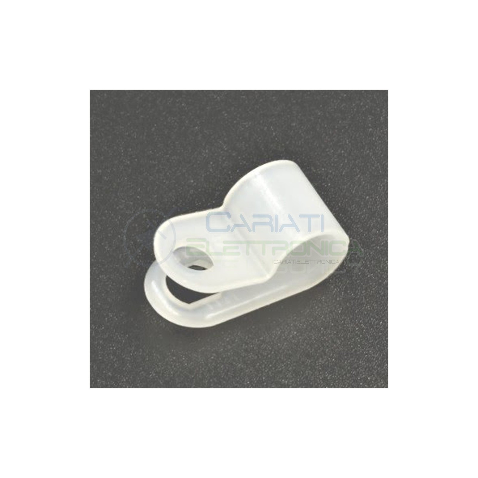 10 Pezzi Fermacavo da 6,4mm max per fissaggio cavo a vite in Nylon66 Kss