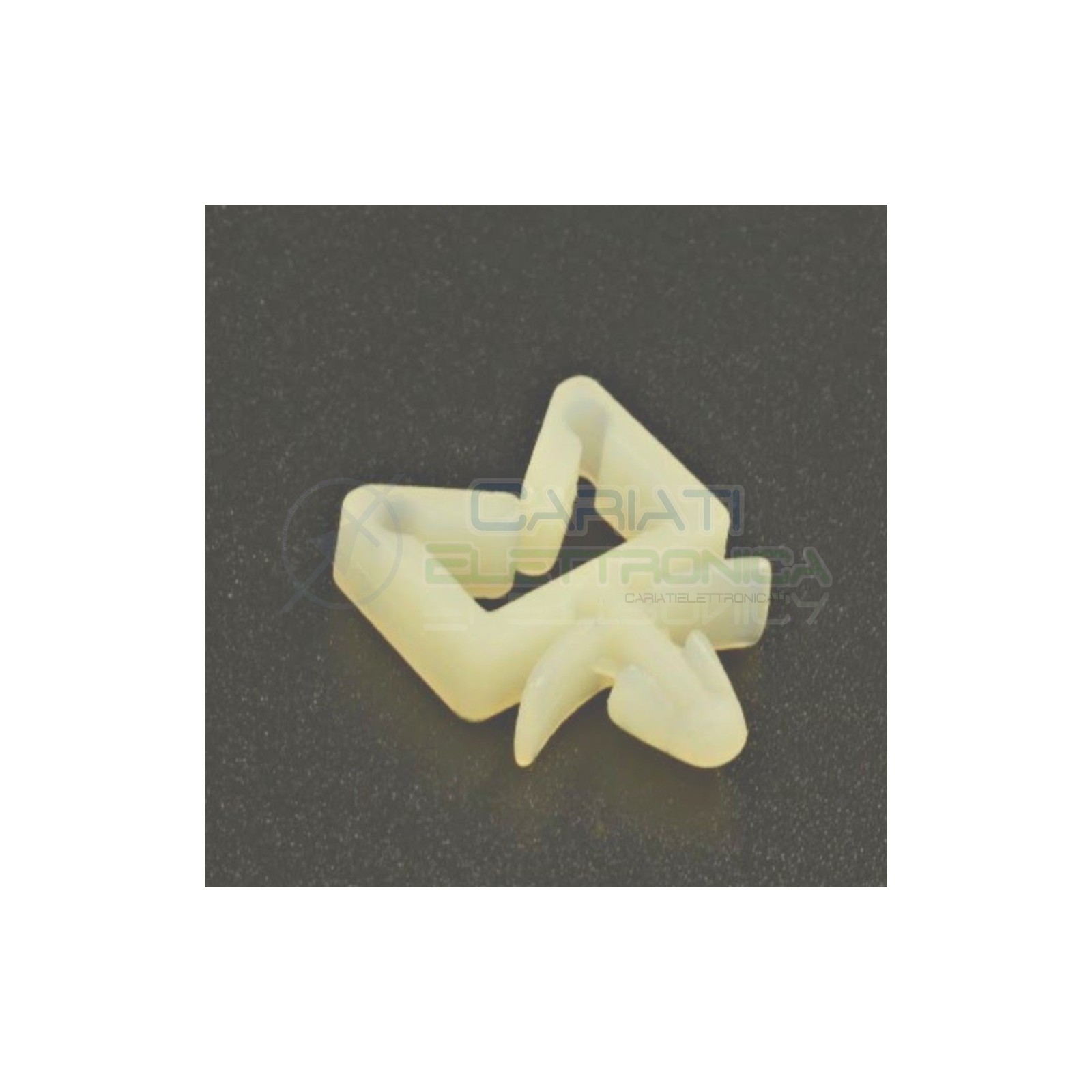 10 PEZZI FERMACAVO PER FISSAGGIO CAVO A INNESTO NYLON 66 ALTEZZA MAX 4mm