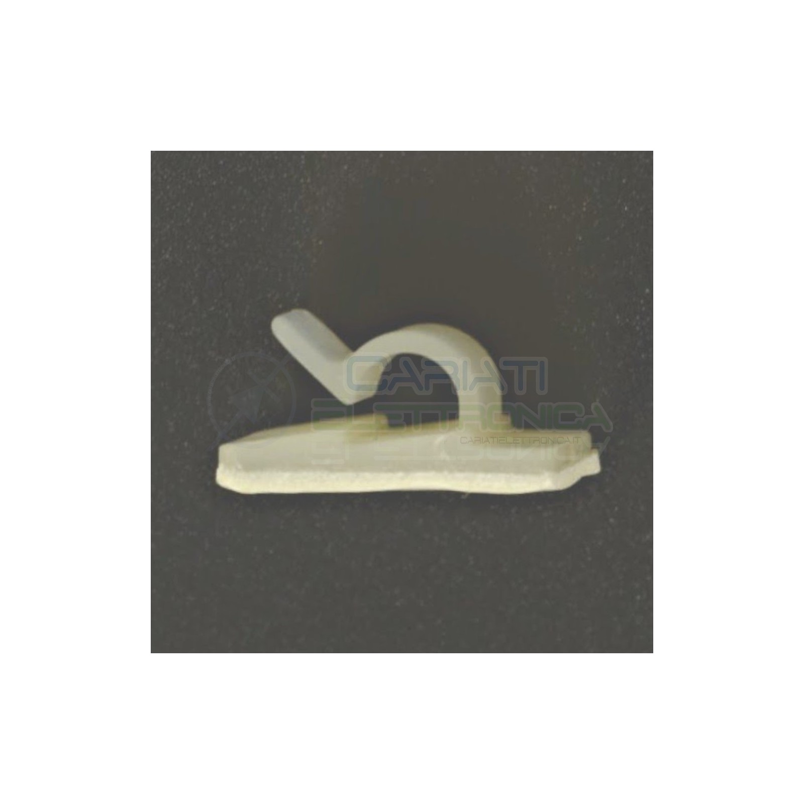 5 PEZZI FERMACAVO PER FISSAGGIO CAVO ADESIVO NYLON 66 DIAMETRO MAX 5,9mm