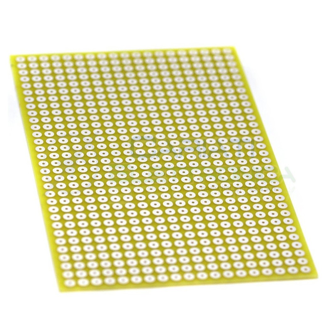 10 Pezzi Basetta Millefori 100x160mm Sperimentale Passo 5mm Monofaccia in Vetronite BreadBoard Generico
