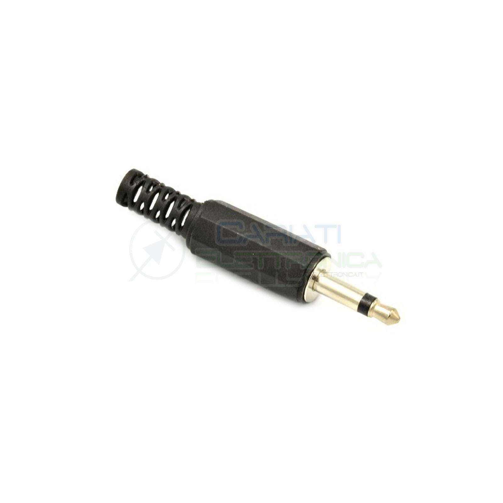 2 PEZZI PRESA JACK MASCHIO MONO 3.5mm 3.5 mm CON PASSACAVO connettore Generico