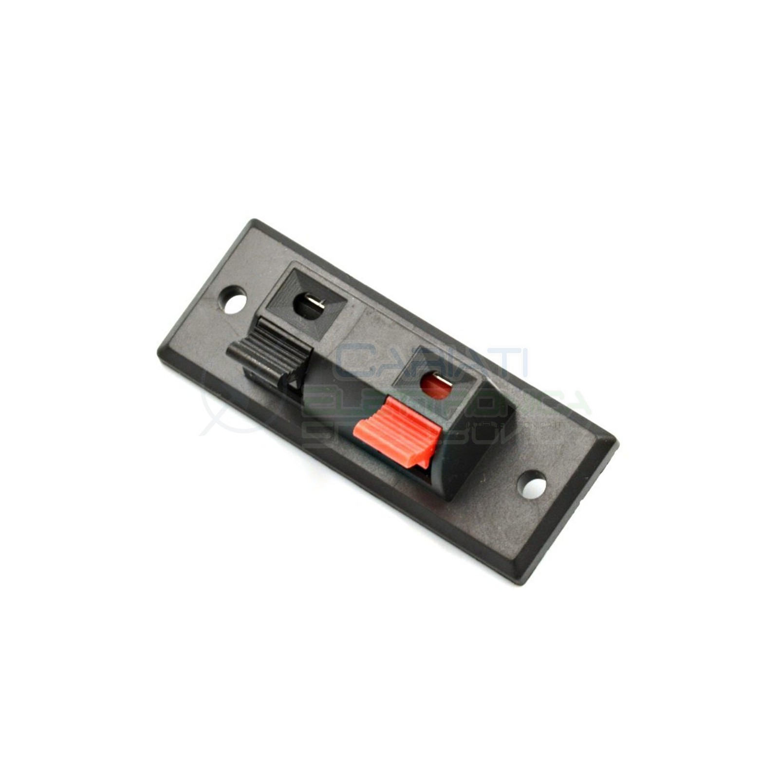 Morsettiera a Molla per Casse Audio Altoparlante Speaker 2 poli 55mm