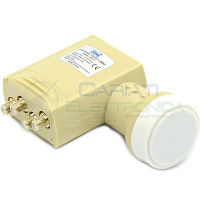 CONVERTITORE LNB QUAD 4 USCITE INDIPENDENTI ZODIAC MKC JQU11 MELCHIONI Zodiac