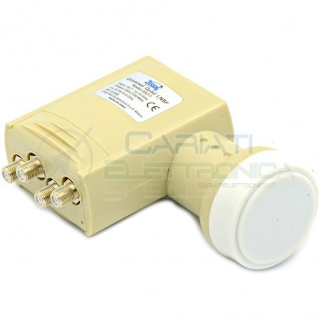 CONVERTITORE LNB QUAD 4 USCITE INDIPENDENTI ZODIAC MKC JQU11 MELCHIONI Zodiac