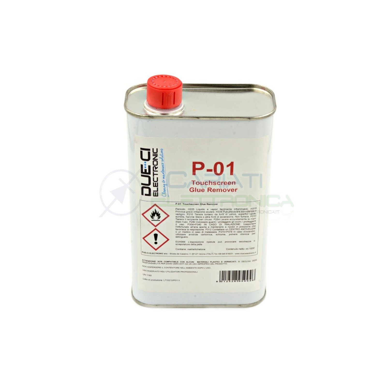 DUE-CI P-01 RIMUOVI COLLA GEL OCA DA LCD E TOUCHSCREEN DA 1L 1 LITRO Due-Ci