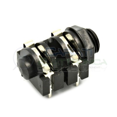 2 PEZZI Presa per Jack 6,3mm femmina stereo presa audio per chitarra pcb