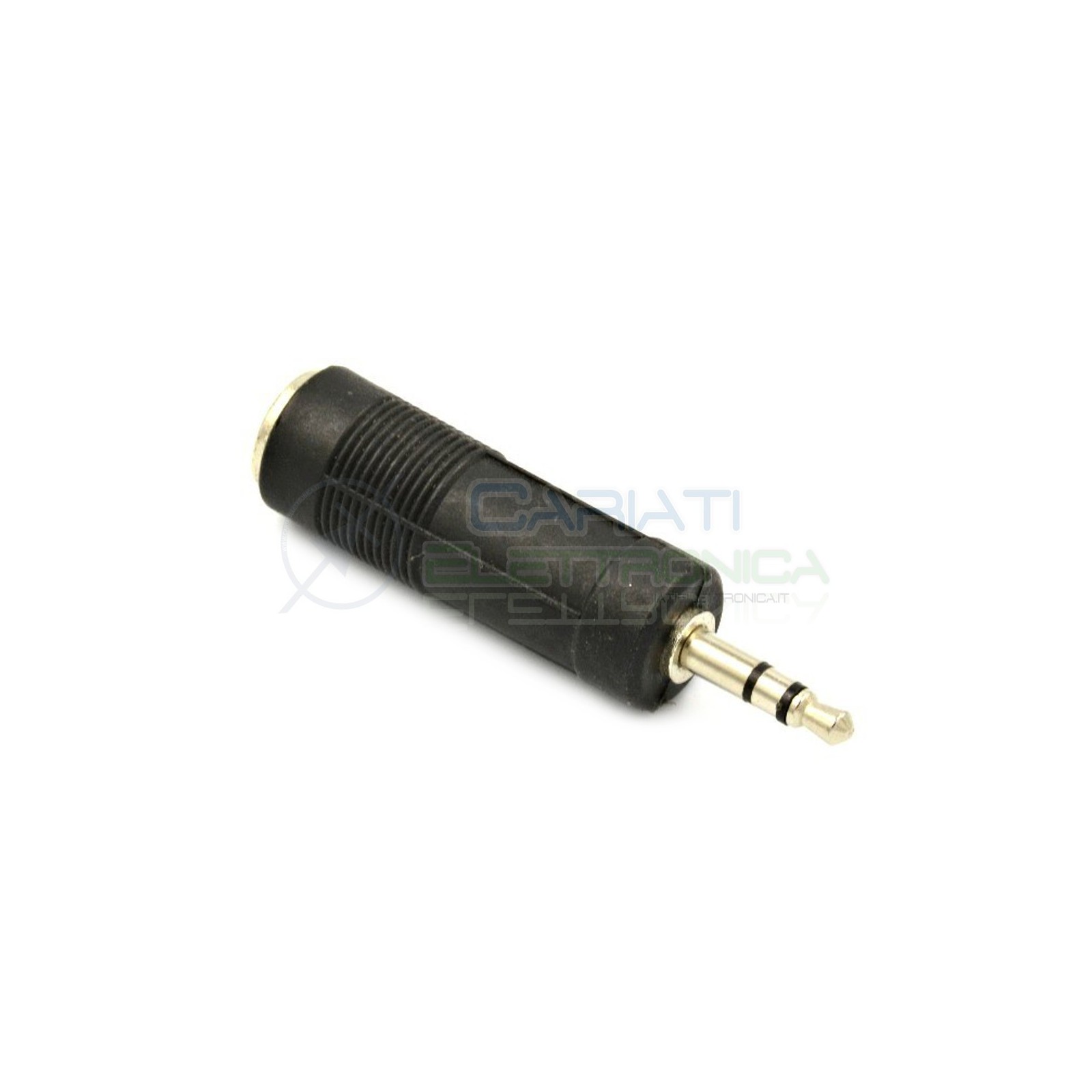 ADATTATORE AUDIO STEREO JACK PRESA 3,5mm MASCHIO a 6,3mm FEMMINA