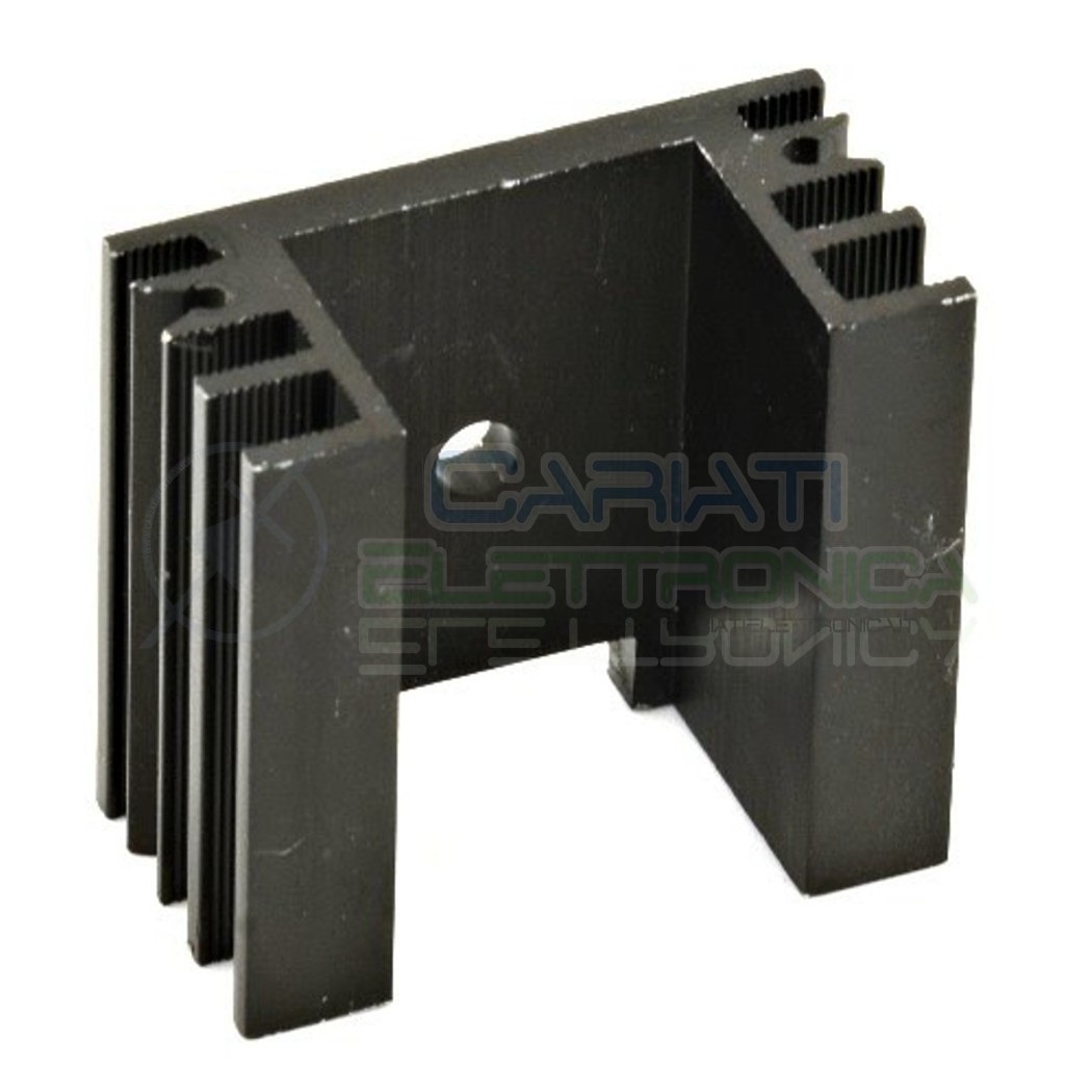 Dissipatore TO220 TOP3 38x35x20 mm Aletta Raffreddamento Alluminio Gorini