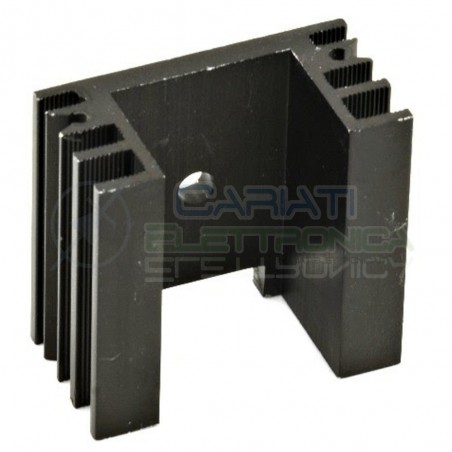 Heatsink in aluminium TO220 TOP3 38x35x20mmGorini