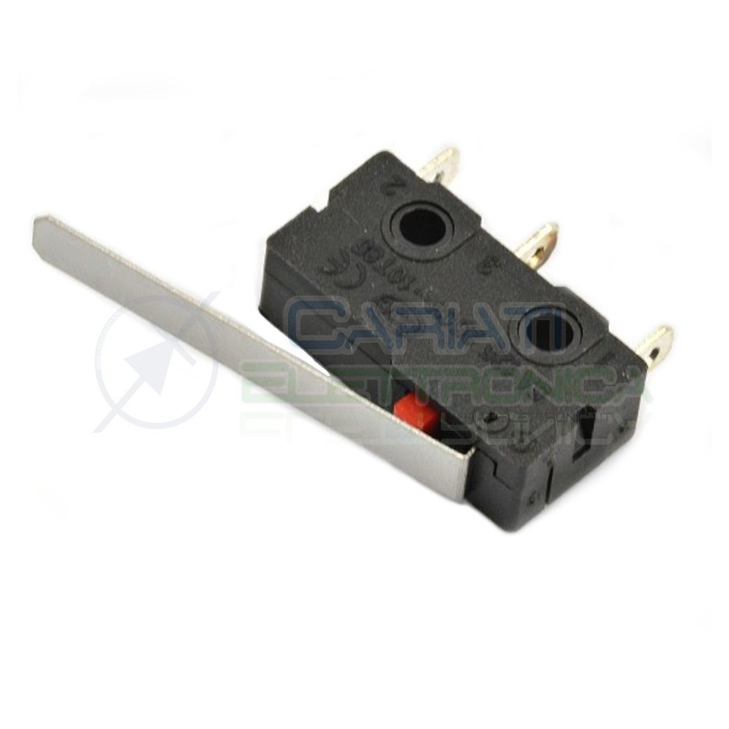 2 Pezzi Microswitch a leva levetta Finecorsa Punsante interruttore a scatto Generico
