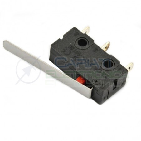 2 Pezzi Microswitch a leva levetta Finecorsa Punsante interruttore a scatto Generico